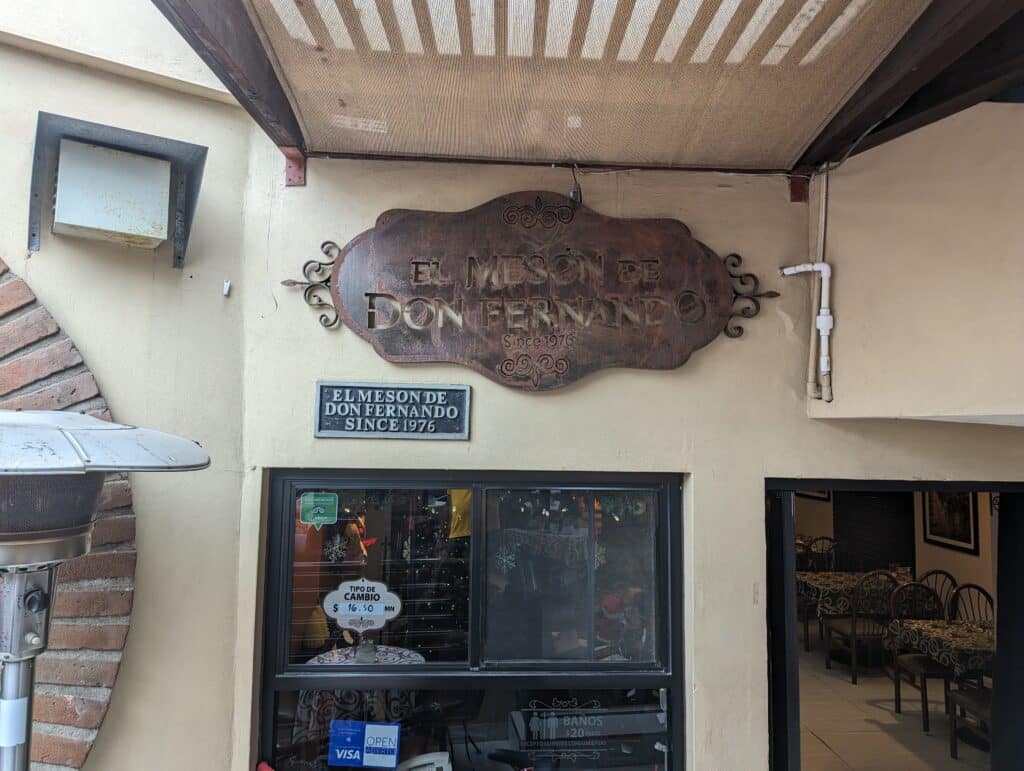 Don Meson restaurant in Ensenada